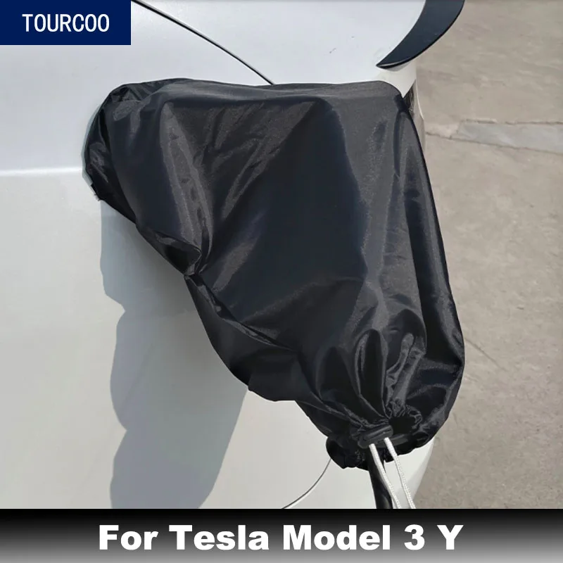 Car Charging Gun Rain Coat Cover for Tesla Model 3 Y New Energy Charging Port Cover