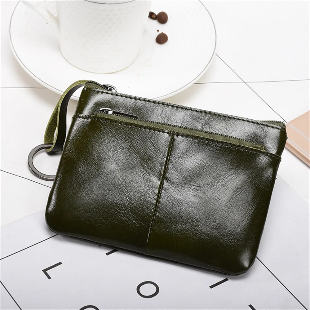 

Mini Purse For Men Wallet Women Genuine Leather Zipper Vintage Short Lady Small Slim Female Women's Wallet Male Thin Portomonee