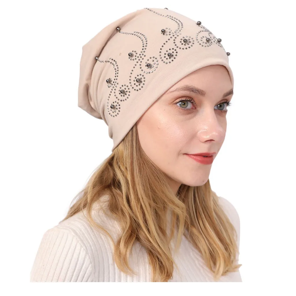 Женская шапка в индийском мусульманском стиле головной платок полоску с принтом