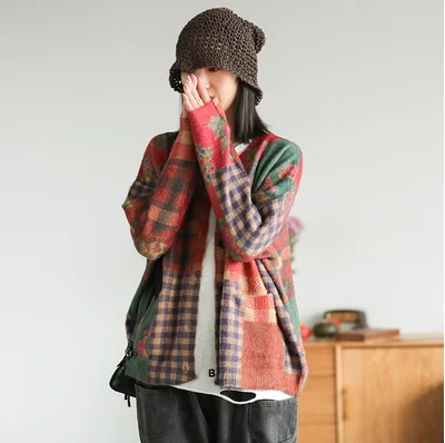 Осенний свитер женский модный вязаный Свободный кардиган куртки новинка 2019