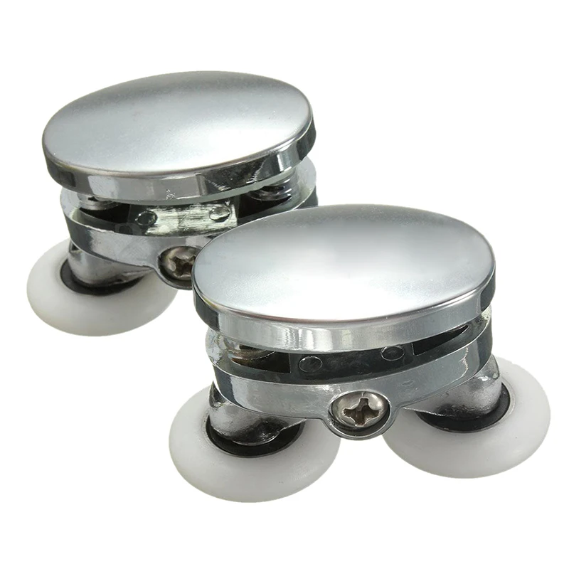 2x25 закаленные ролики верхней двери душевых кабин бегуны серебро|Дверные ролики| |