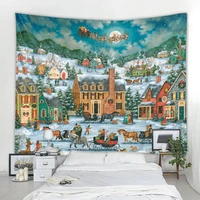 christmas background decoration tapestry curtain christmas party background decoration tapestry home dormitory christmas backgro