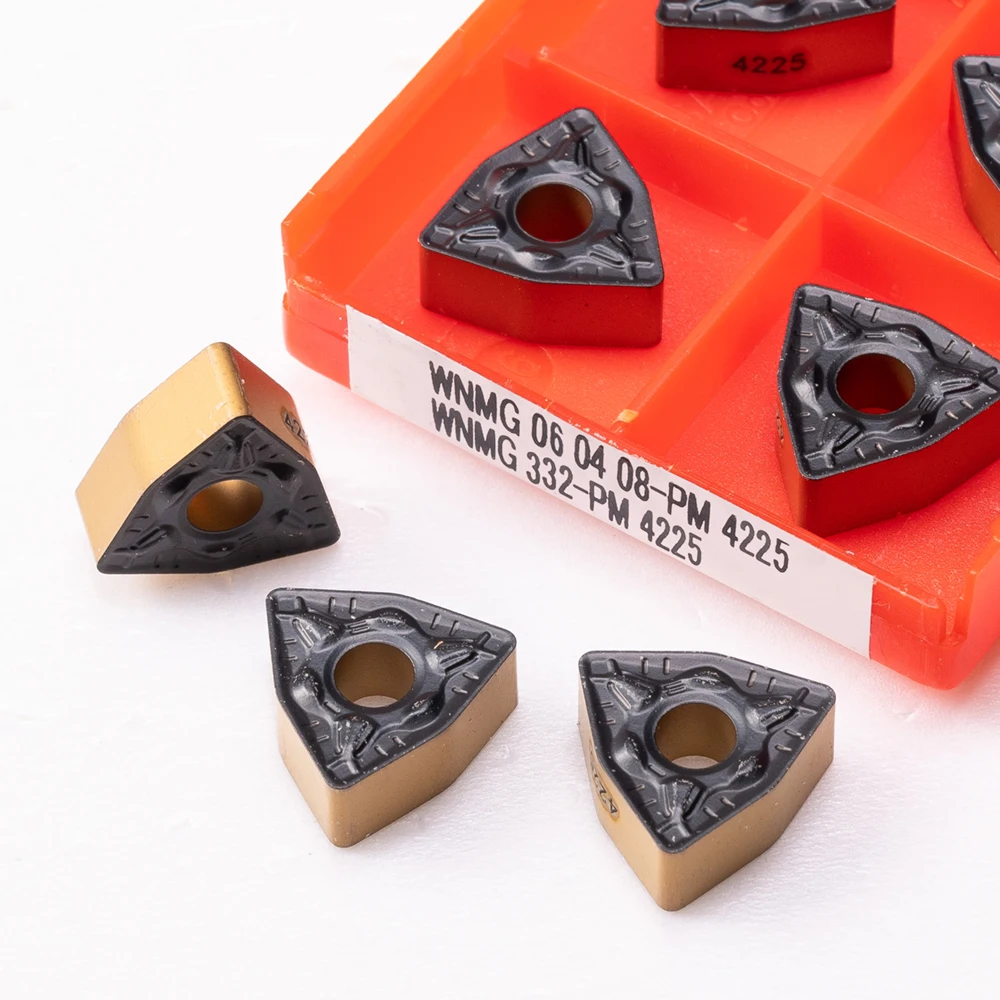 

Cutting Tool WNMG060408 PM4225 Carbide Inserts External Turning tool WNMG 060408 PM 4225 Lathe Tools of machine industrial