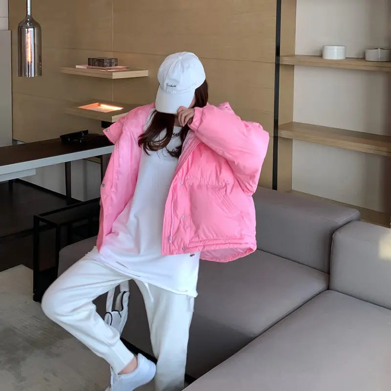 Куртка с хлопковой подкладкой зимние парки капюшоном женская теплая пуховая