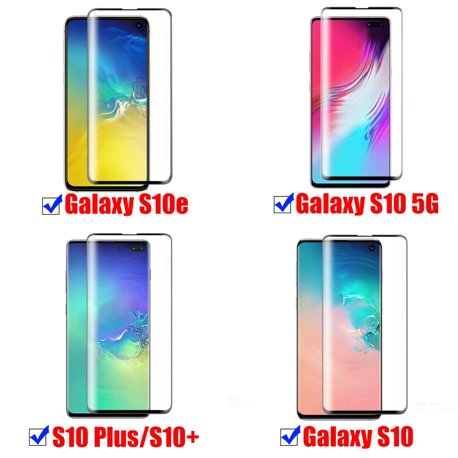3D изогнутое S10 PLUS Защитное стекло для samsung galaxy S10e защита экрана закаленное стекло 10S 5G S 10 бронированный лист протектор