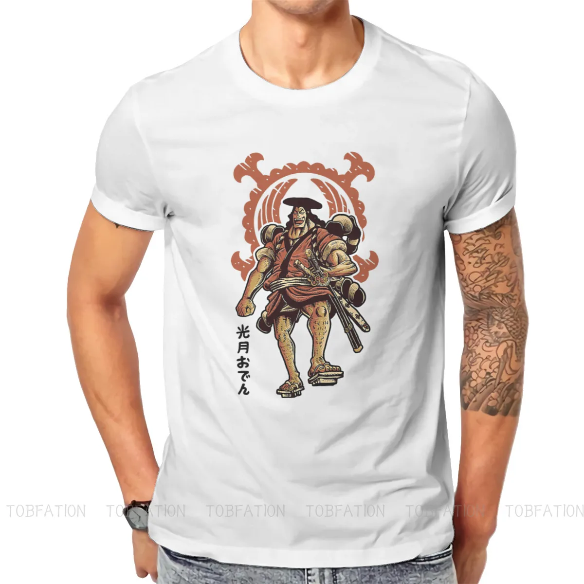 

One Piece Nami Sanji Anime 100% Cotton TShirts The Legend Kozuki Oden Distinctive Men's T Shirt Funny Clothing 6XL