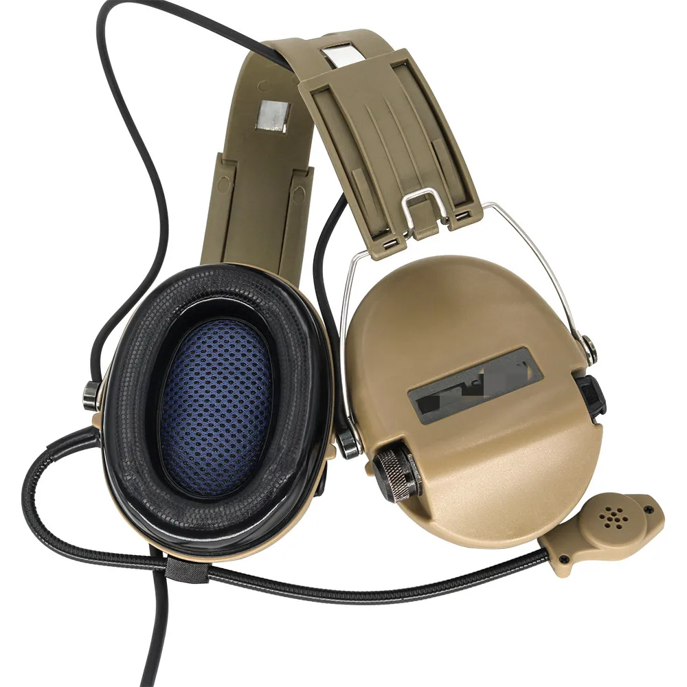 TCIHEADSET Airsoft Tactical Headset MSASORDIN Electronic Shooting Headset Pickup and Noise Reduction Military Hunting  Earmuffs