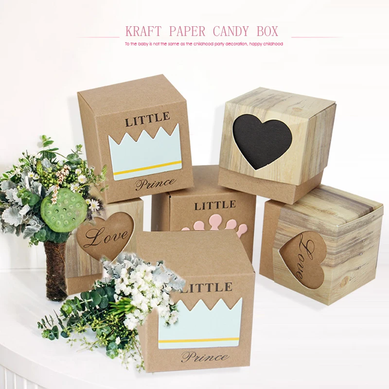 

Винтажная коробка для конфет из крафт-бумаги, 10 шт., фотоаксессуары, подарочные коробки, товары для свадьбы, детского праздника, дня рождения