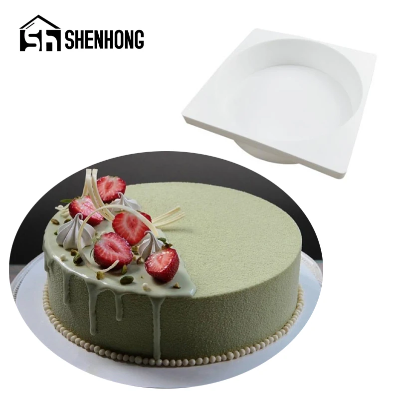 

SHENHONG 7 inch Round Mousse Cake Molds Silicone Mold Party French Dessert Decorating Mould Pastry Baking Tools Kitchen Bakeware
