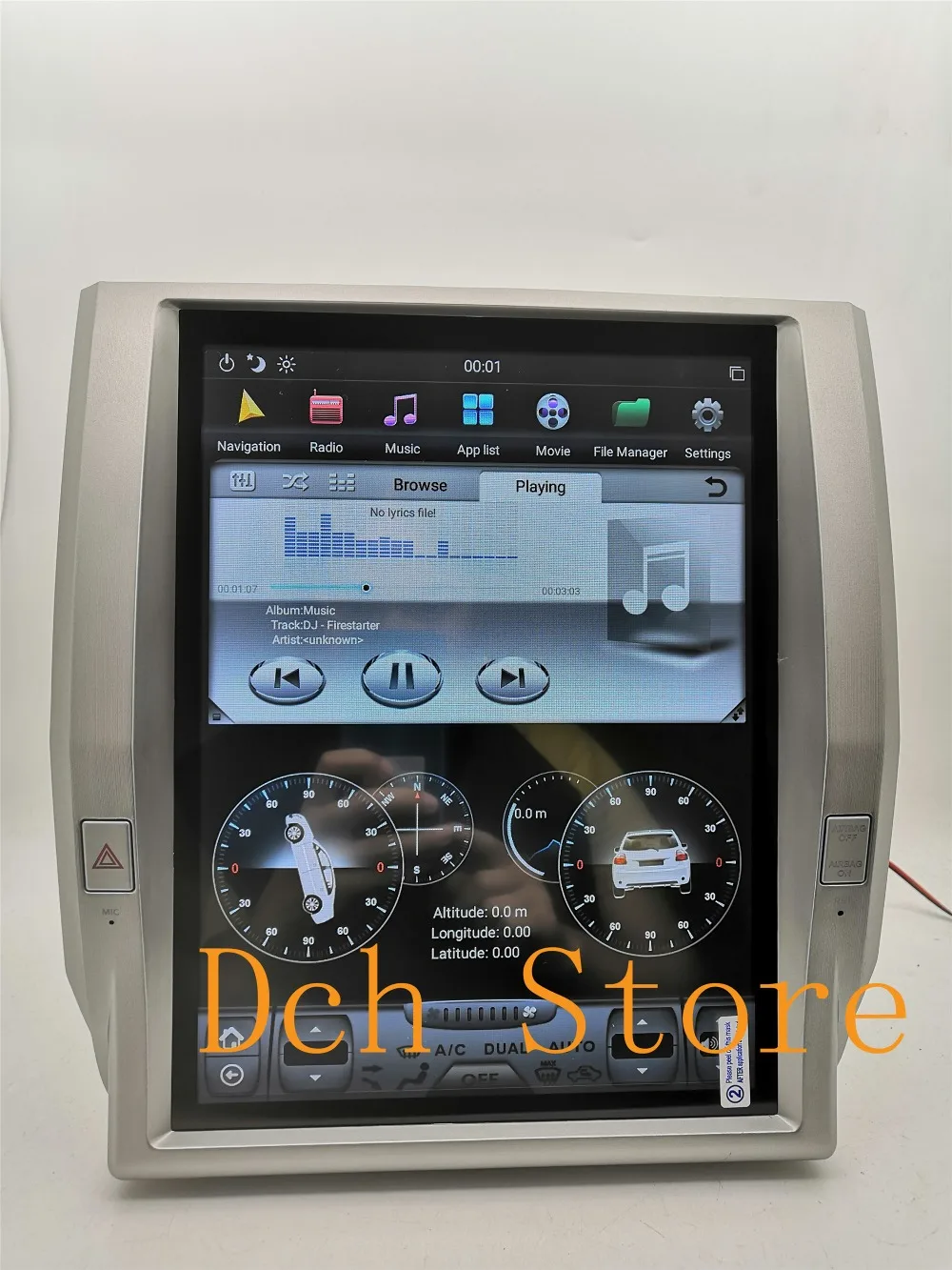 12,1 дюймов вертикальный tesla стиль Android 8,1 автомобильный dvd-плеер gps для toyota tundra 2011- навигация PX6 CARPLAY ips радио NAVI