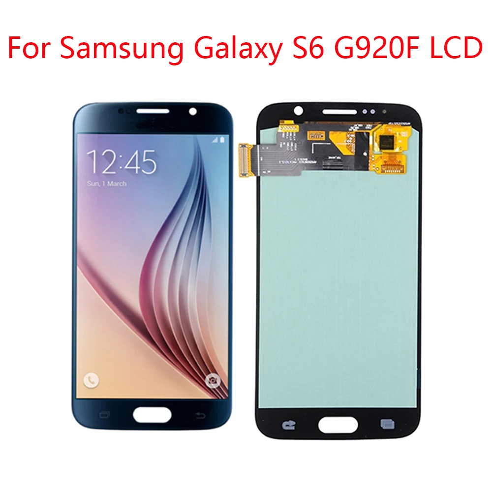 AMOLED ЖК-дисплей для SAMSUNG GALAXY S6 G920 LCD SM-G920F G920F G920FD дисплей сенсорный экран дигитайзер в сборе запасные части ЖК-дисплей