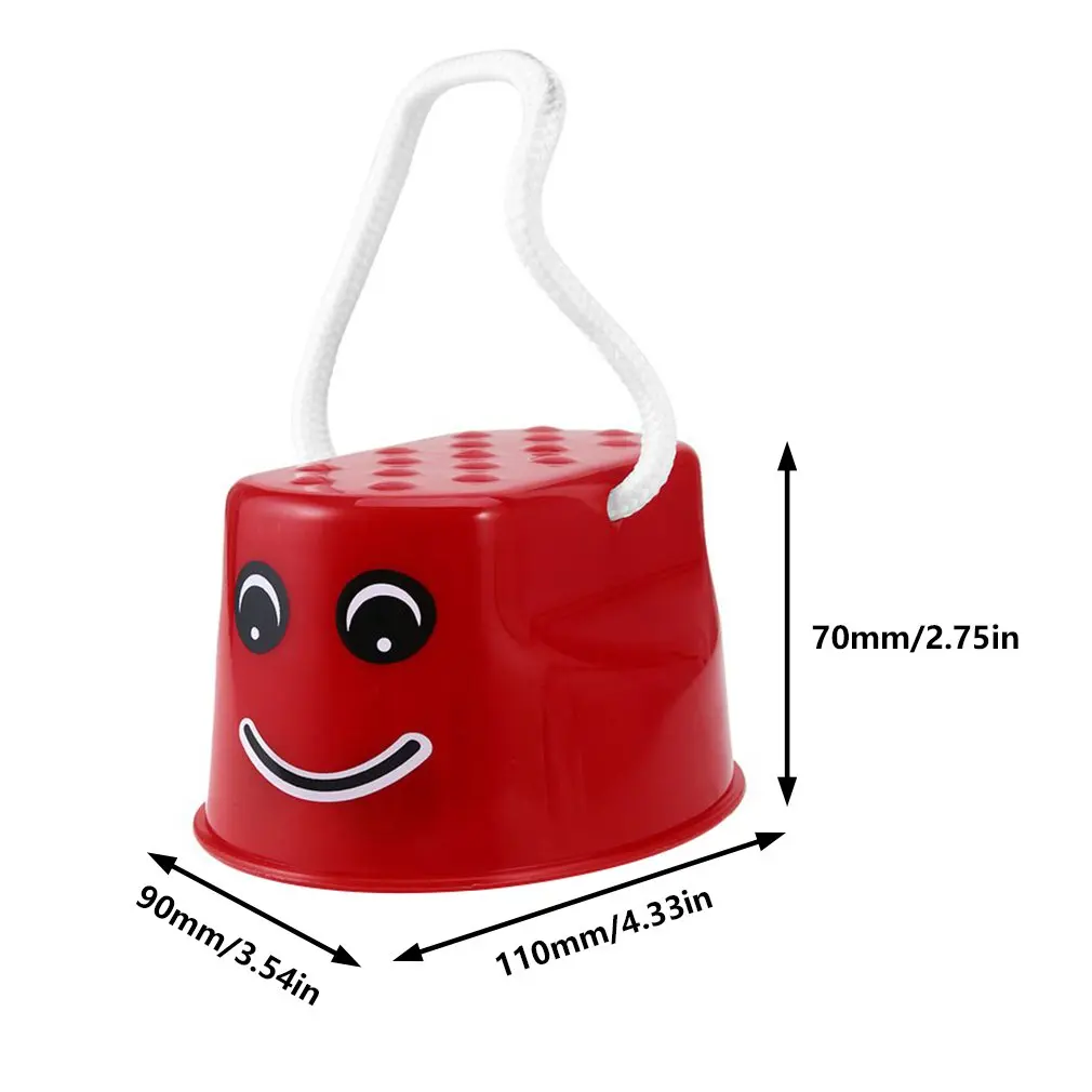 

OCDAY 7 Colors 1pc Walk Stilt Jump Toy Plastic Smile Face Pattern Children Outdoor Fun Sports Balance Training Toy Best Gift