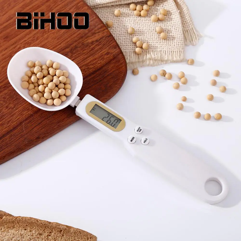 

500g/0.1g ABS Plastic LCD Digital Kitchen Scale Spoon Electronic Scale Butter Food Balance