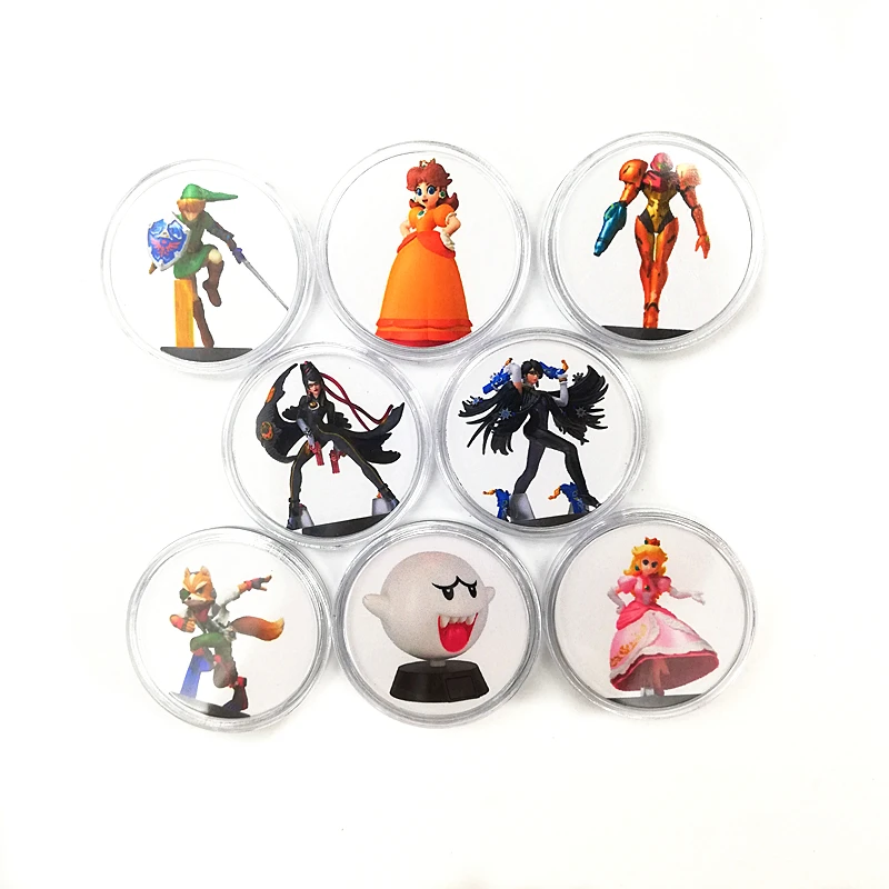 Zelda игра NFC карты Amiibo включают ссылку Пробуждение молодой Link 20 сердце волк Mipha Ntag215 тег Марио Одиссея Splatoon 2 - Цвет: Bayonetta 2 -8Pcs