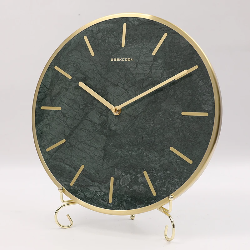 

Nordic Modern Table Clock Marble Silent Luxury Desk Clock Creative Bedroom Desktop Clock Orologio Da Tavolo Home Decor AC50TC