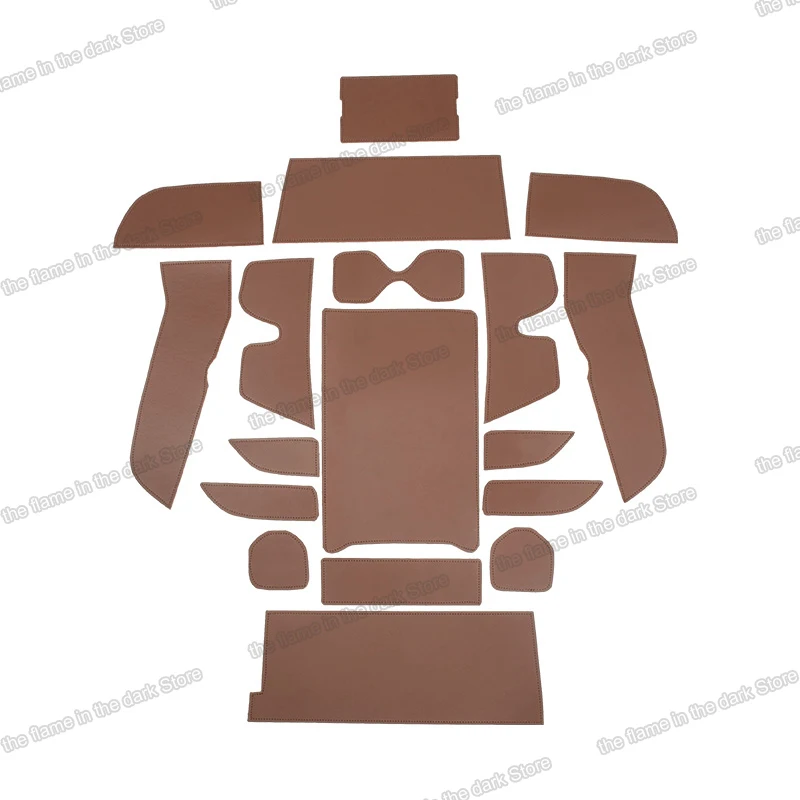 

Lsrtw2017 Leather Car Interior Anti-slip Mat Door Slot pad Water Cup rug for Acura CDX TLX-L 2016-2020 2019 2018 2017