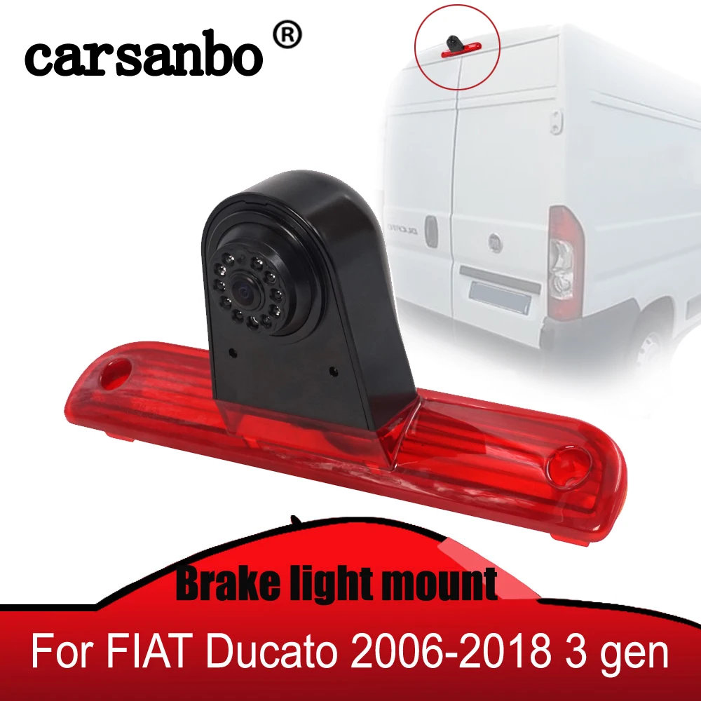 

Камера заднего вида Carsanbo для Fiat Ducato Late 2006-2018 / Peugeot Boxer, 7-дюймовое зеркало заднего вида