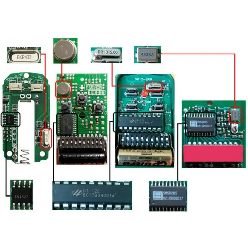 Новинка 433 МГц четырехкнопочное управление ler копировальный Тип пульт
