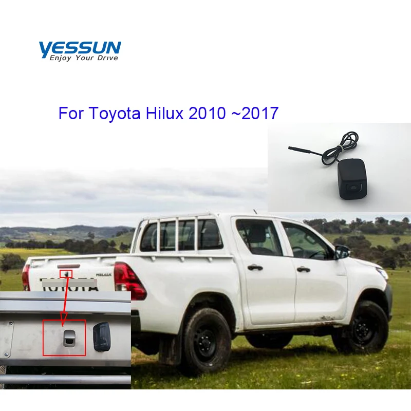 Yessun Rear view camera For Toyota Hilux 2010 2011 2012 2013 2014 2015 2016 2017 Parking Reverse Cam/license plate backup | Автомобили и