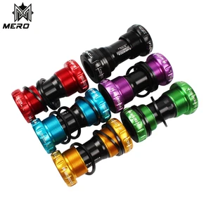 MEROCA Bicycle bottom brackets BB68/73mm Colored hollow shaft threaded screw-in bottom bracket  bycicle parts