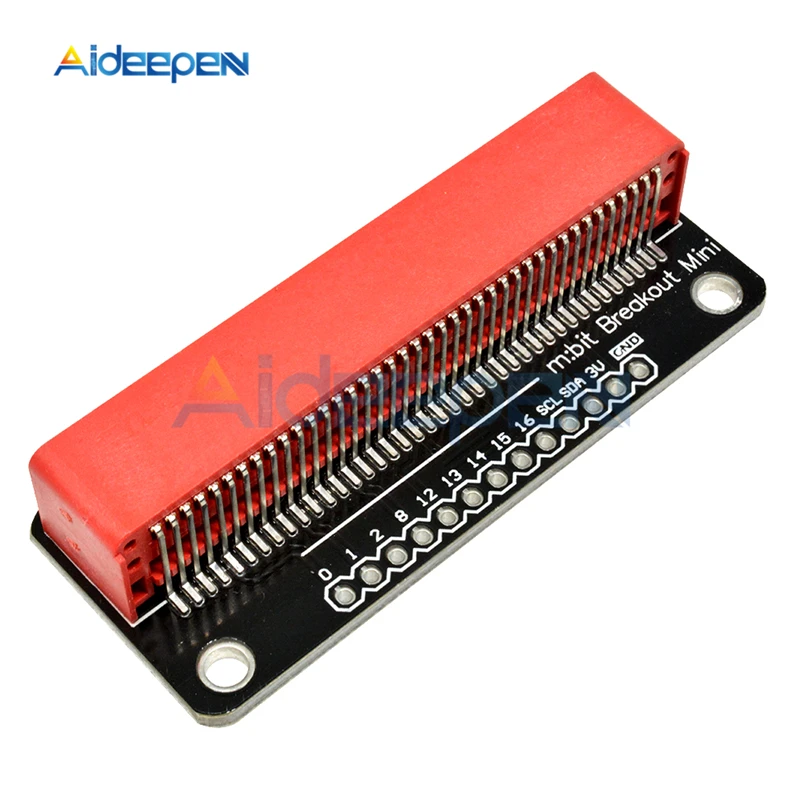 Мини Breakout модуль для Micro: bit BBC Microbit макетная плата Плата расширения адаптера - Цвет: Red