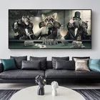 Современные курительные очки музыка хип-хоп обезьяна большой плакат Настенные картины печать на холсте Живопись украшение для дома