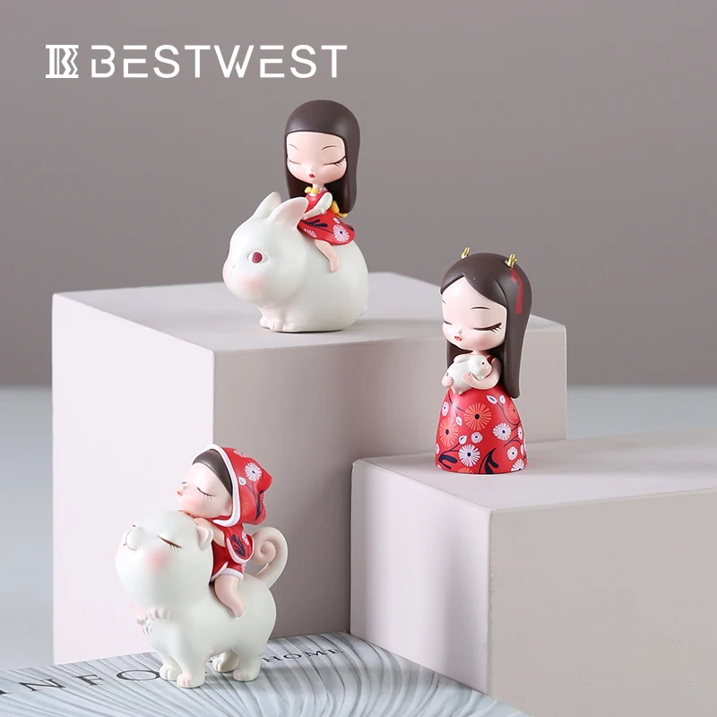 Аксессуары для украшения дома Современные кавайные европейские люди сказочное