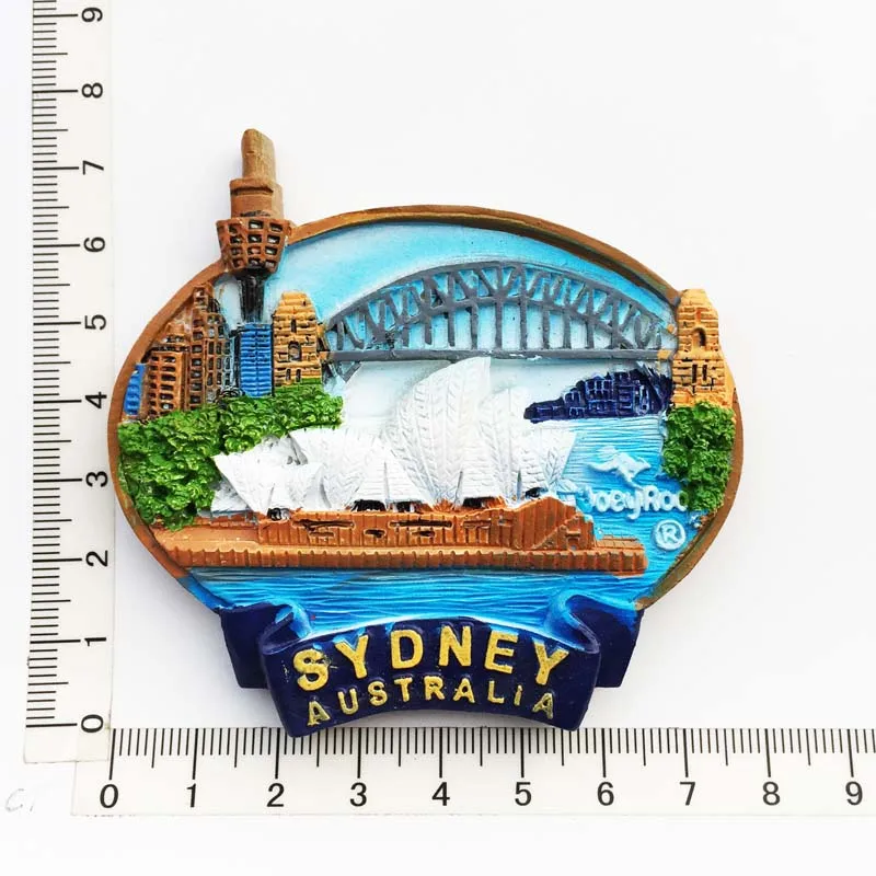 

(Sydney,Australia)Fridge Magnet,Creative Travel Commemorate Crafts 3D Ornaments Magnetism Resin Material Refrigerator Stickers