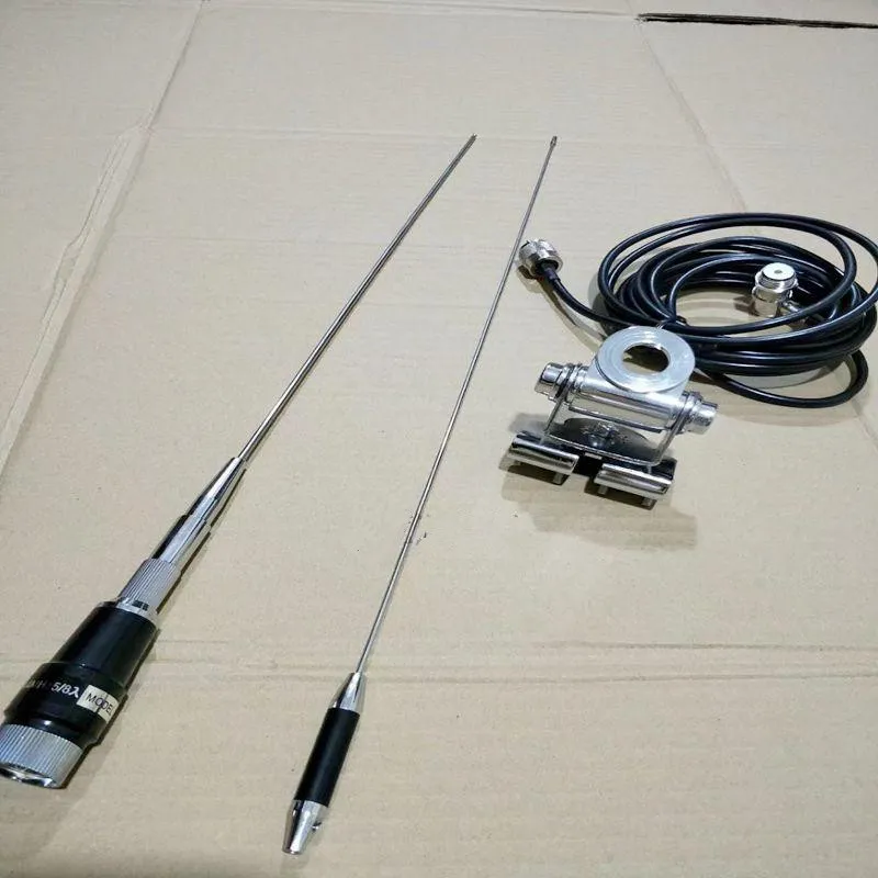 

УФ dual band mobile radio кронштейны Гибкая штыревая антенна 145/435 м ручной двухстороннее радио антенна