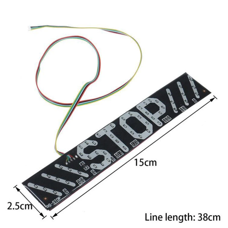 

Universal LED Motorcycle Stripe Stop Lamp Turning Left/right Waterproof Rear Tail Turn Signal License Plate Light DRL Lamp