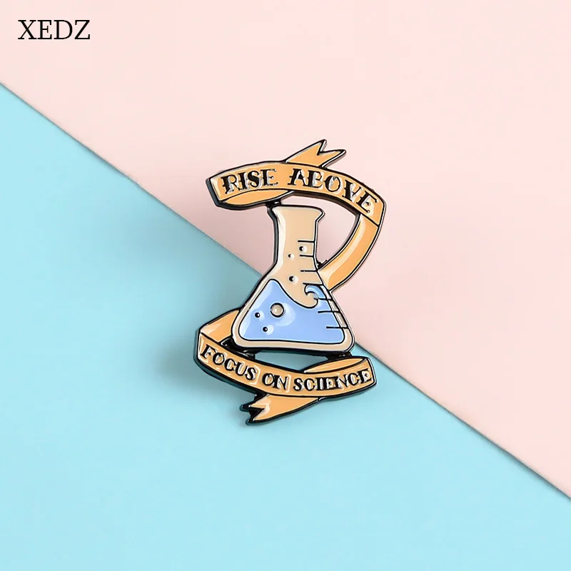 Брошь с лентой XEDZ New RISE Over FOCUS ON SCIENCE волшебное зелье значок Джинсовый Рюкзак