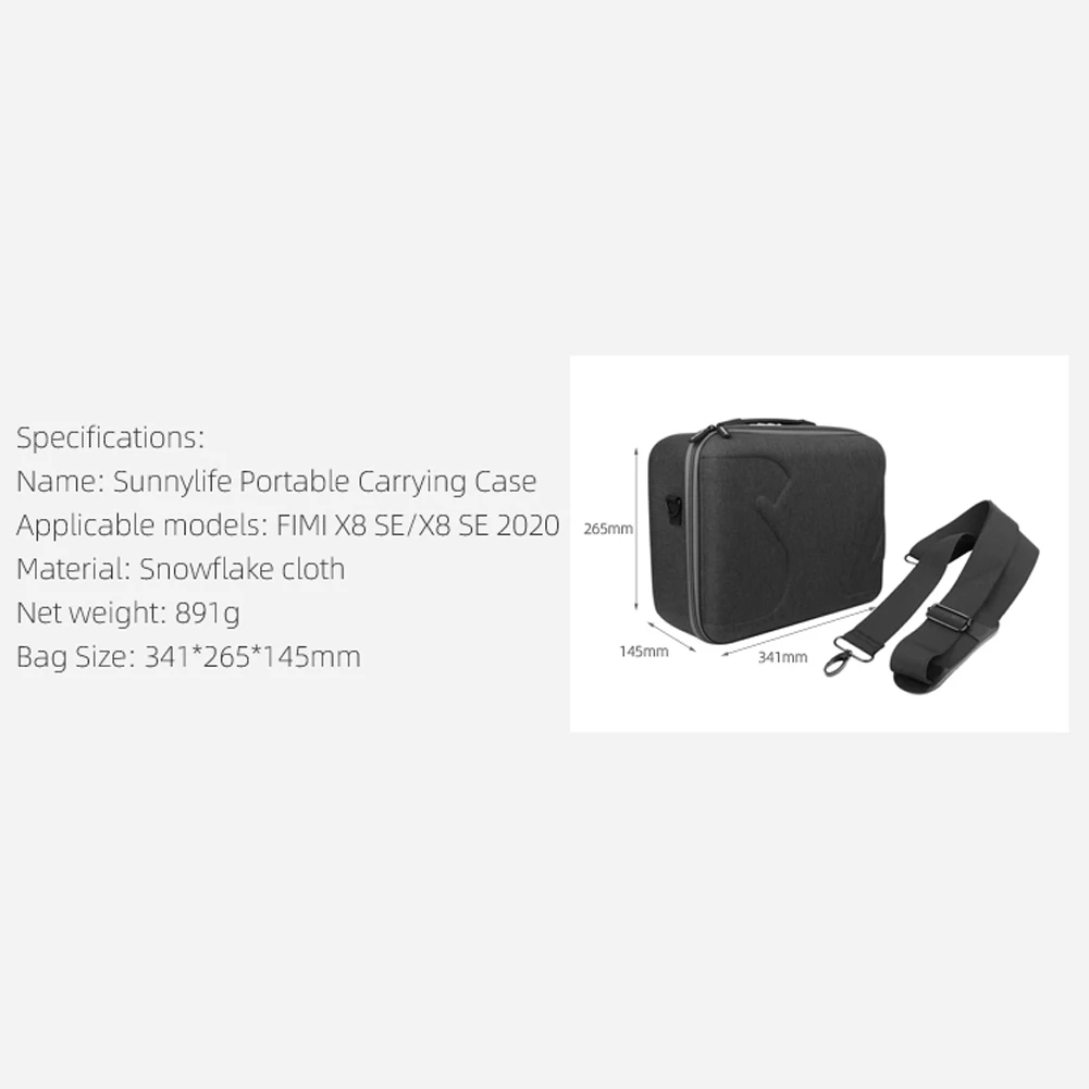 

Electronic Equipment Protective Pack Case Portable Carrying Case Handbag Drone Storage Organizer for FIMI X8SE/X8SE 2020