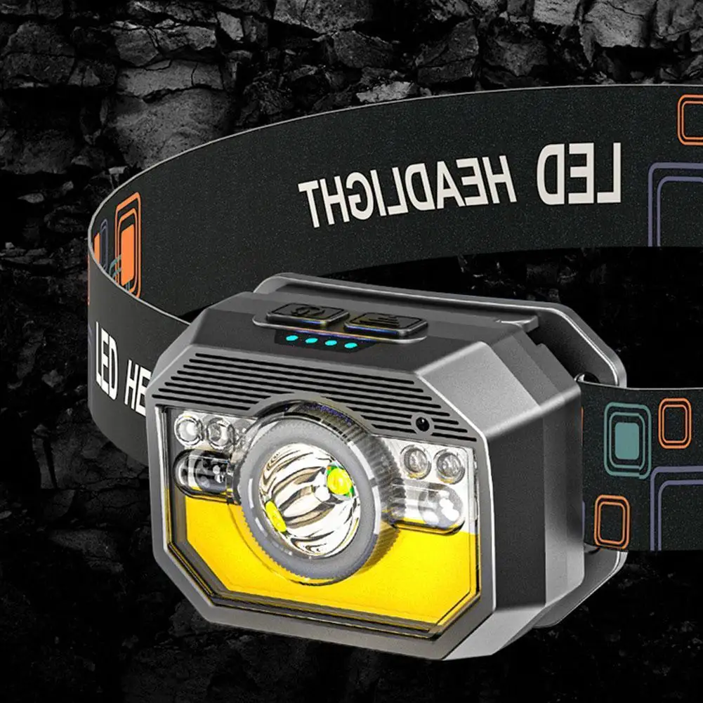 

Налобсветильник фонарь XPG + светодиодный, зарядка через USB, 1000 лм