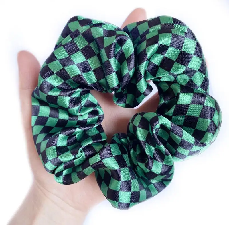 

Girls Print Scrunchies Elastic Hair Bands Cosplay Large Intestine Hair Ring Head Rope French Ins Style Accessories Gifts