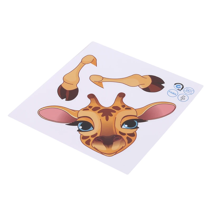 С принтом в виде слона для кошки панды жирафа светильник переключатель наклейки