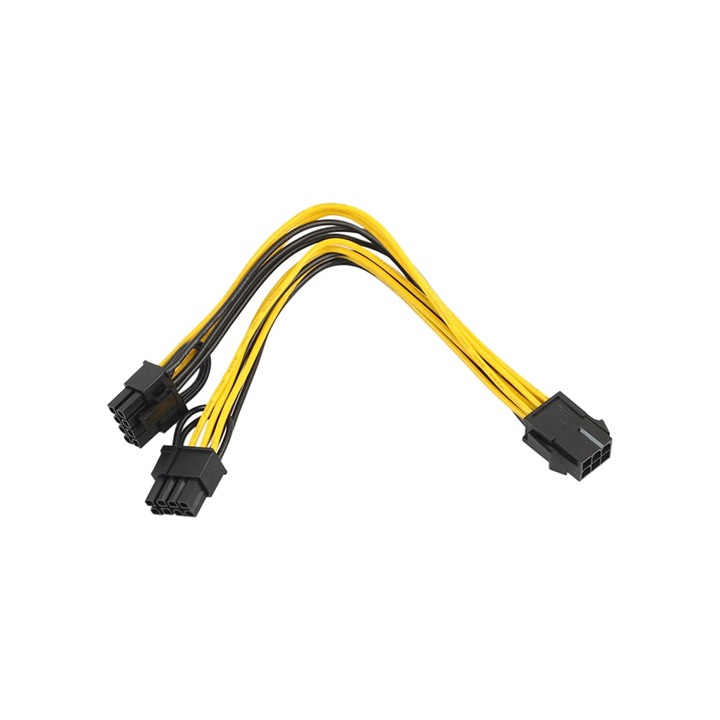 TY02 6Pin к двойному 8Pin PSU кабель питания Соединительный разъем провода сплиттер