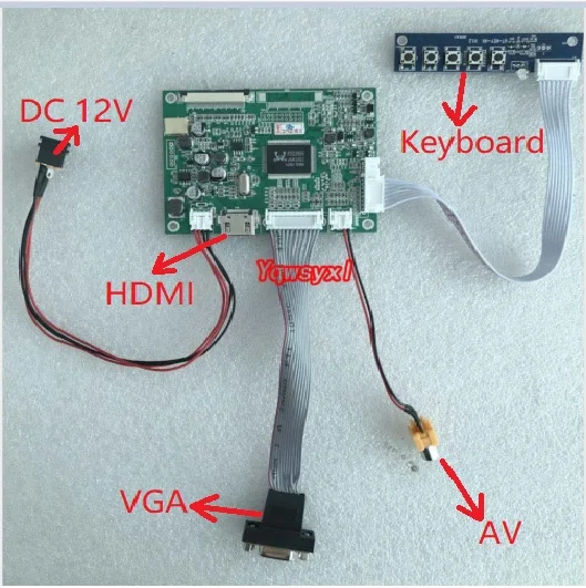 Плата драйвера HDMI + VGA AV 10 1-дюймовый ЖК-экран ZJ050NA-08C 5 0*640 50-контактный дисплей