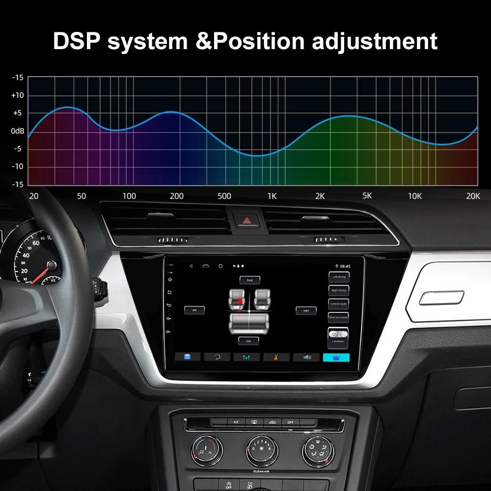 Автомагнитола ISUDAR Android10 для VW/Volkswagen/TOURAN 2016 2017 2018- GPS-навигация Мультимедиа CANBUS