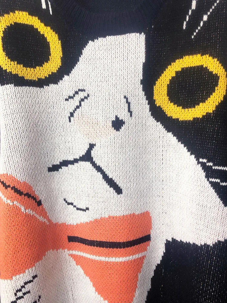 

Man New Luxury 2020 gentleman Embroidered little CatKnit Casual Sweaters pullovers Asian Plug Size High quality Drake #N37