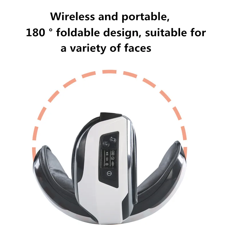 

New Eye Massager Rechargeable Eye Care Instrument Air Pressure Hot Compress Bluetooth Eye Protector Smart Massage Glasses