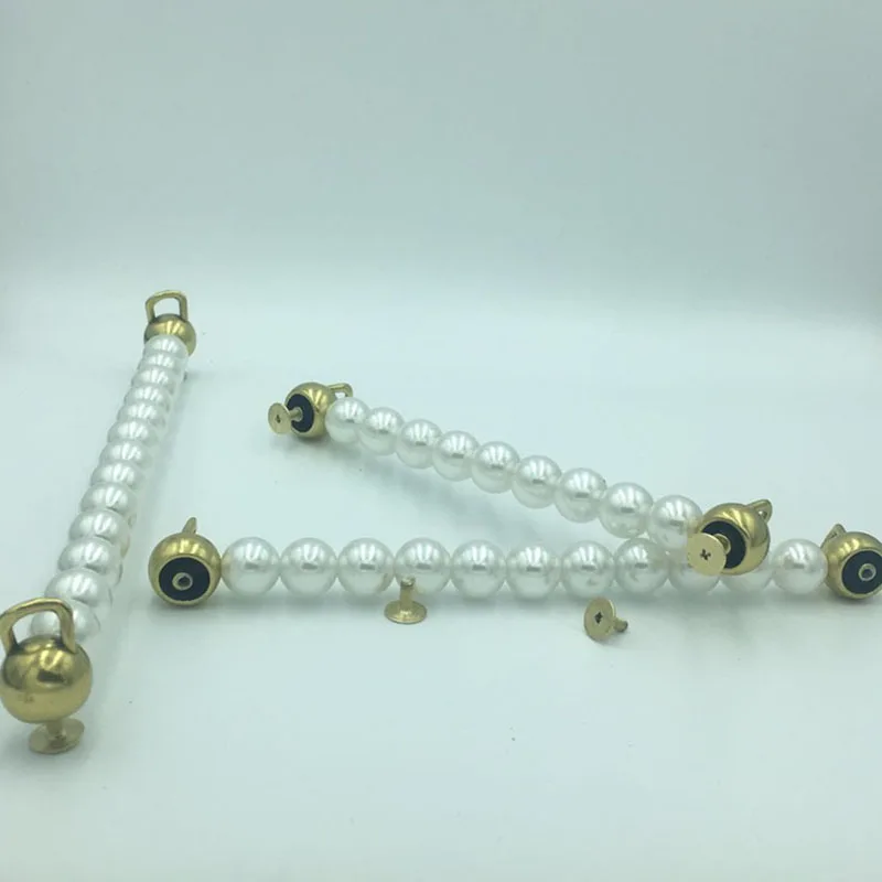 50pcs Pearl Chain Handle Strap for Weave Shoulder Bag Purse Handbag Bracelet