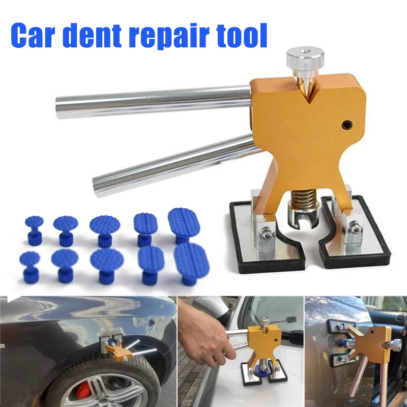 

Car Dent Repair Tool Car Body Paintless Dent Puller Auto Glass Metal Lifter Reverse Hammer with 18 Tabs FAS6
