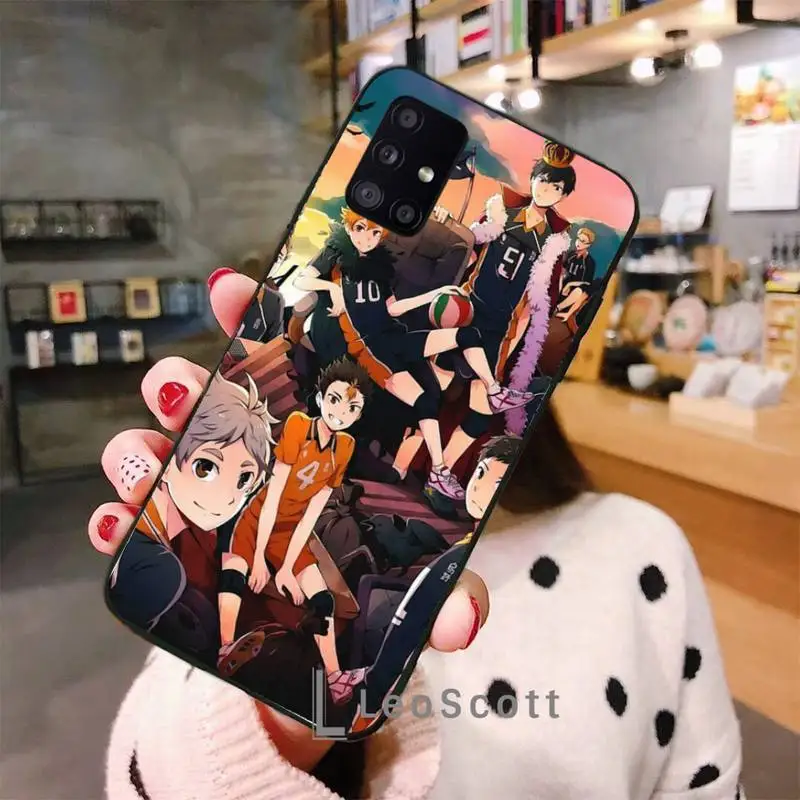 

Haikyuu Hinata attacks Anime Phone Case For Samsung A40 A31 A50 A51 A71 A20E A20S S8 S9 S10 S20 Plus note 20 ultra
