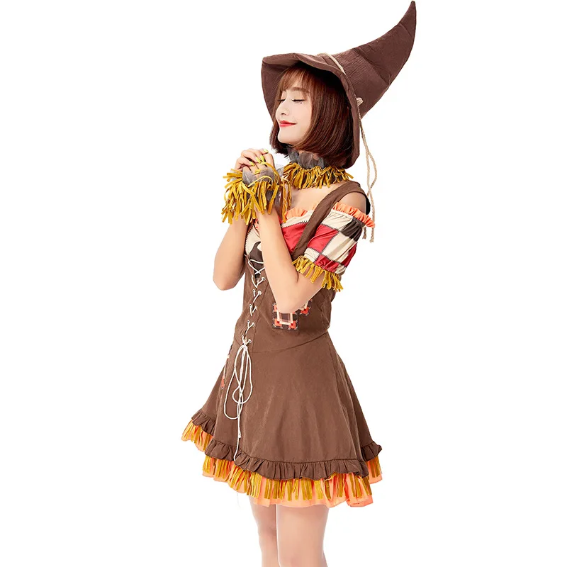 Новый костюм колдуньи клоуна Волшебник унции чучело сценический на Хэллоуин