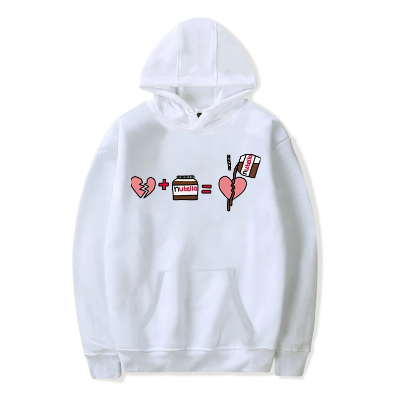 

Men Women Nutella Hoodie Casual Long Sleeve Hoodie Hipster Sportswear Hoodies fashion Cotton Sweatshirts Tops Teens Pullover