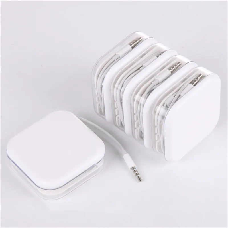 

Fones de ouvido com microfone, fone de ouvido de qualidade original com conector de 3.5mm e caixa de cristal