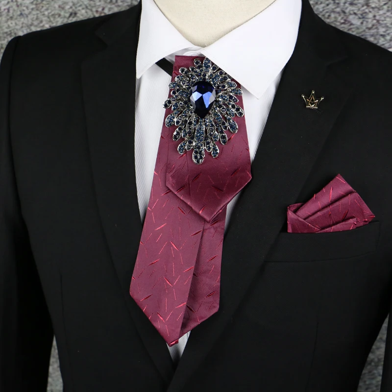 

Korean British Style Diamond Bow Tie Imported Men's Casual and Versatile Business Suit Trendy Men's Bow Tie