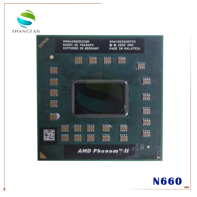 Двухъядерный мобильный процессор AMD Phenom N660 HMN660DCR23GM 3 0 ГГц для ноутбука Socket S1 (S1g4) |