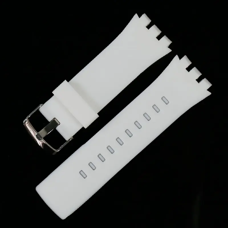 

Pin buckle silicone strap male 24mm watch accessories for Swatch touch SURB100 SURW102 SURB101 waterproof watch band
