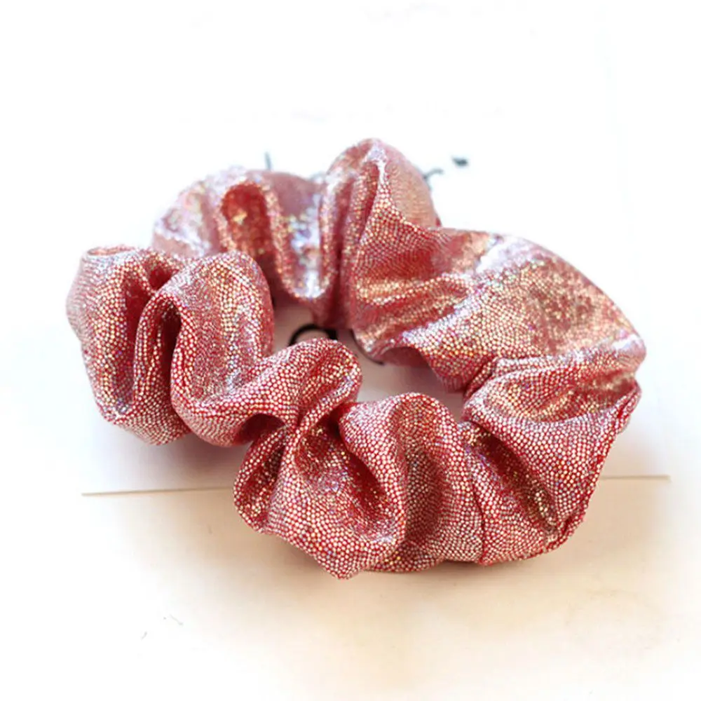 

2019 Fashion Sparkling Headband Scrunchies for Women Elastic Soft Stretchy Hair Rope Ponytail Hair Bands Holder Hair Accessories